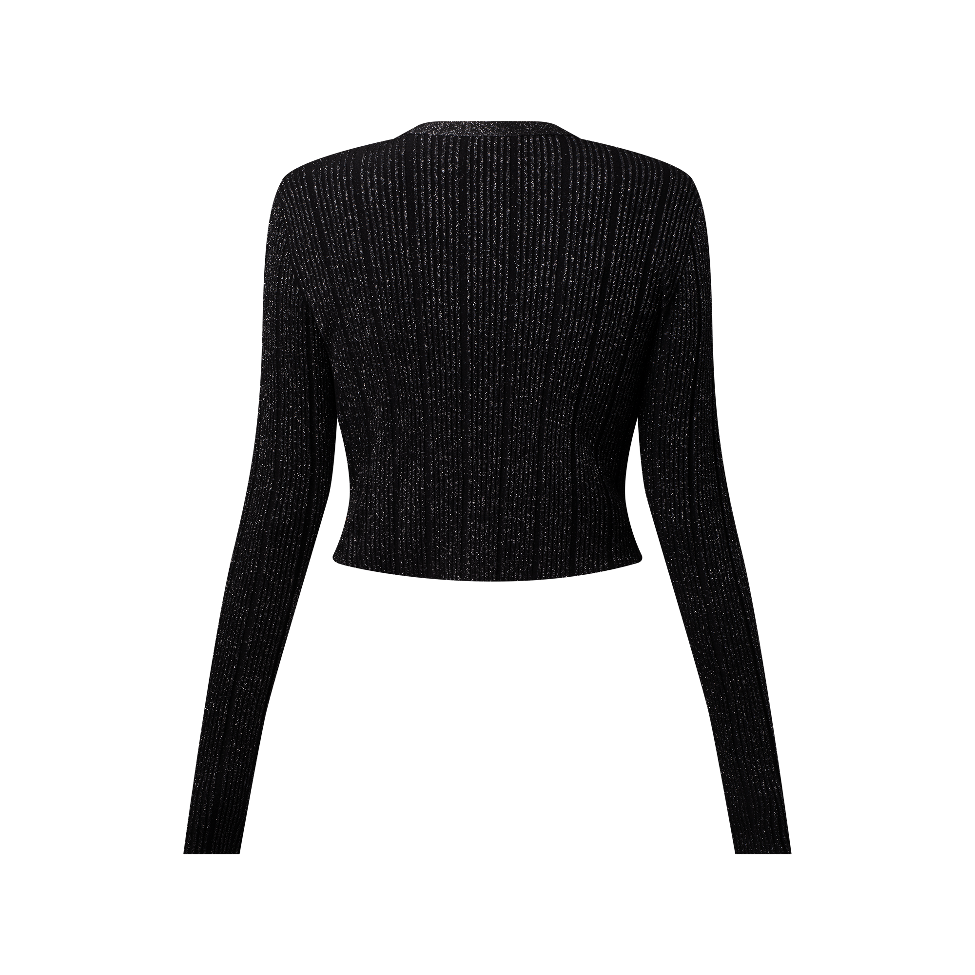 Cropped Rib-Knit Lurex Cardigan - Women - Ready-to-Wear | LOUIS